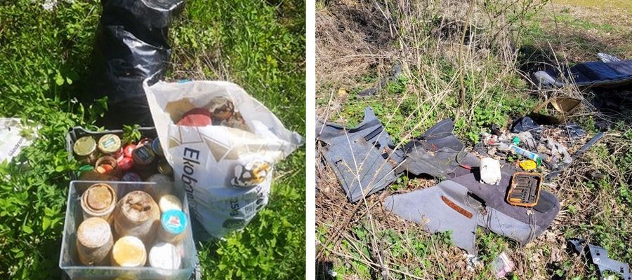 Dzikie wysypiska śmieci nadal stanowią duży problem Elbląga i okolic