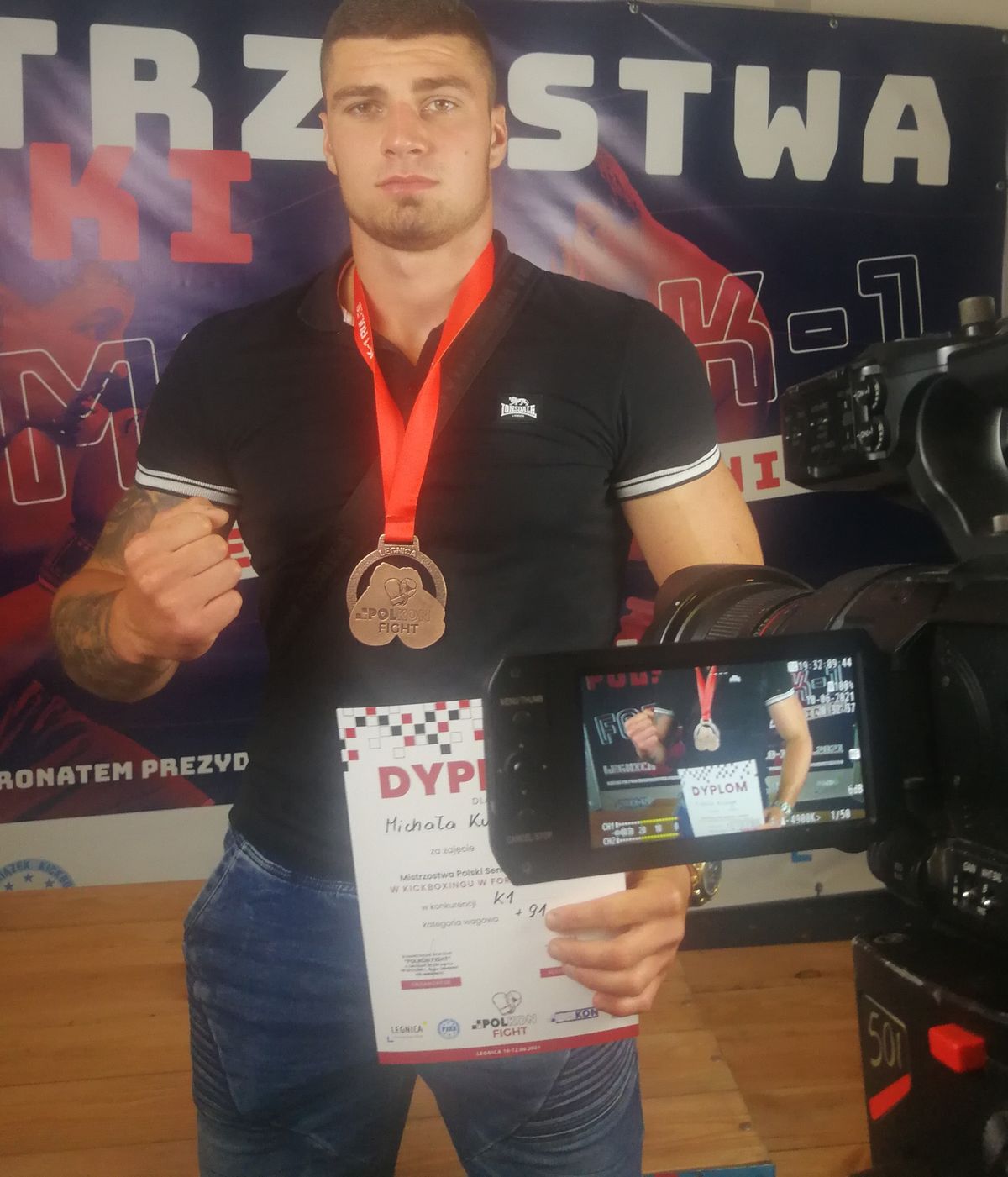 Michał Kuźniak z brązowym medalem  Mistrzostw Polski K1 Seniorów