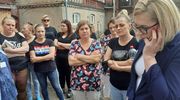 Protest pracowników niemedycznych w szpitalu w Giżycku [ZDJĘCIA, VIDEO]