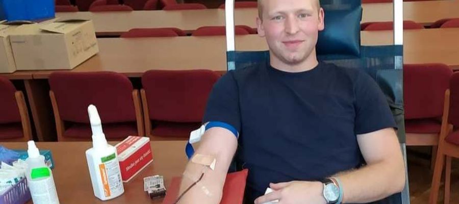 Grzegorz Gortatowski oddał już około 14 litrów krwi