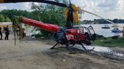 [AKTUALIZACJA] W Mikołajkach spadł helikopter do jeziora. Już jest na brzegu [ZDJĘCIA]