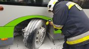 W autobusie zapaliła się opona. Kierowca szybko ugasił pożar