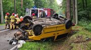 Wypadek na trasie Ostróda-Olsztyn. Droga zablokowana