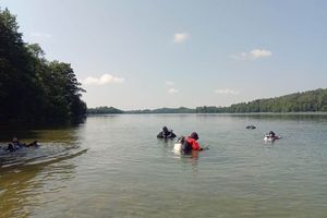 Nurkowali w najgłębszym jeziorze w Polsce
