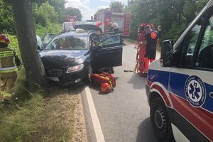 Wypadek na trasie Morąg-Ostróda. Jedna osoba ranna