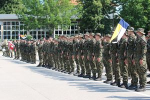 Pożegnali żołnierzy wyjeżdżających na Łotwę