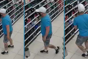 Kradł wody toaletowe w drogerii. Policja publikuje wizerunek