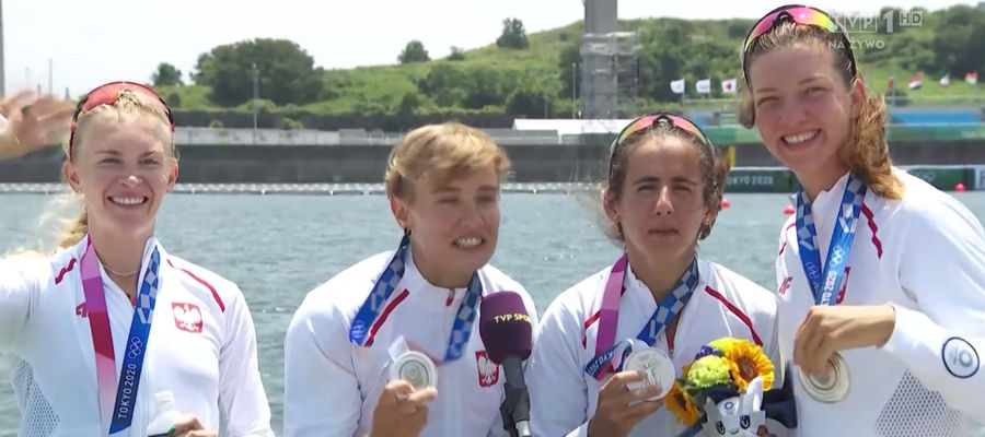 Srebrne medalistki olimpijskie z Tokio w chwilę po telewizyjnym wywiadzie