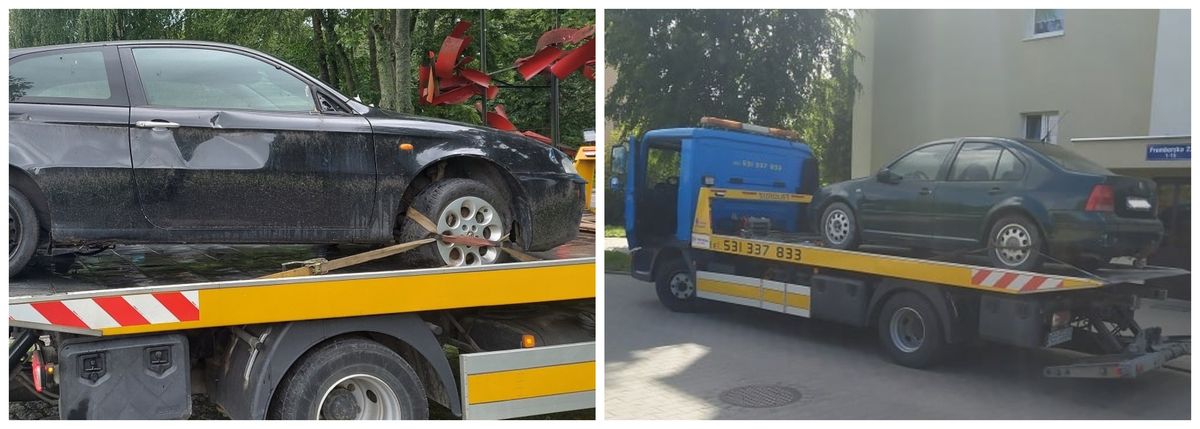 Dwa pojazdy zostały usunięte z ulic Elbląga