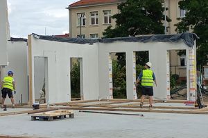 Elbląg: Trwa budowa nowego przedszkola przy Mielczarskiego