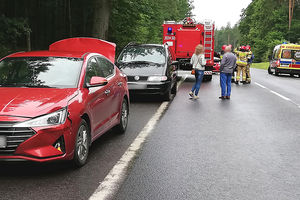 [AKTUALIZACJA] Zderzenie 5 samochodów pod Olsztynem! Ruch wahadłowy