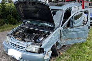 Kowale Oleckie: Pijany kierowca uderzył w drzewo