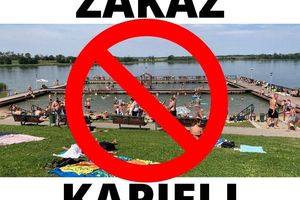Zakaz kąpieli w jeziorze Wielochowskim do odwołania