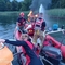 Pożar motorówki na jeziorze Bełdany 