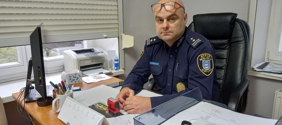 Maciej Ambroziak, komendant straży miejskiej w Giżycku