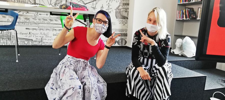 Marta „Magitsu” Tobolska i Sylwia Hinz poprowadziły w Elblągu warsztaty cosplay