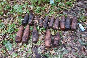 Grzybiarz natknął się na artyleryjskie pociski