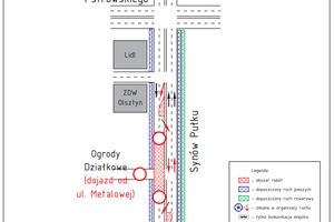 Zmiana organizacji ruchu na ul. Synów Pułku od 25 września 2021 roku do odwołania.