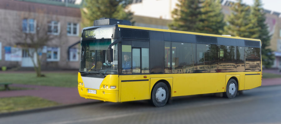 Autobus w Bartoszycach