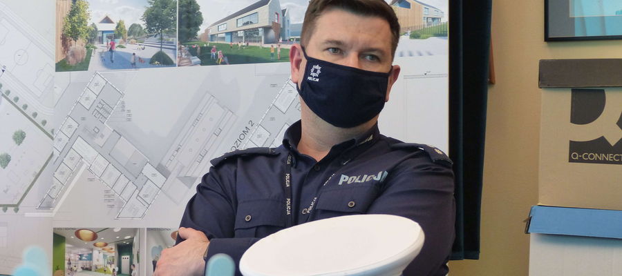 Arkadiusz Majewski na spotkaniu w Urzędzie Miasta