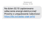 Zaplanowano odłączenie prądu. To oszustwo