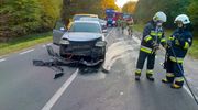 Karambol na trasie Lidzbark Warmiński-Bartoszyce