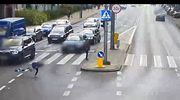 Dziewczynka wbiegła wprost pod nadjeżdżające BMW [VIDEO]
