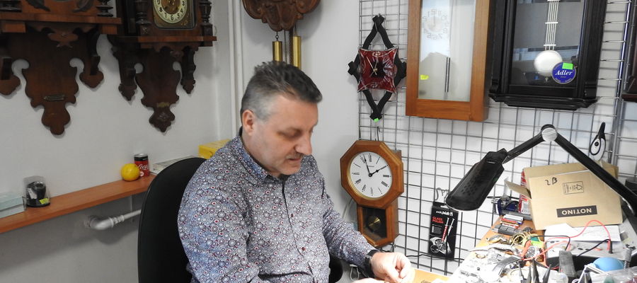 Zbigniew Tyszka -zegarmistrz z Nidzicy