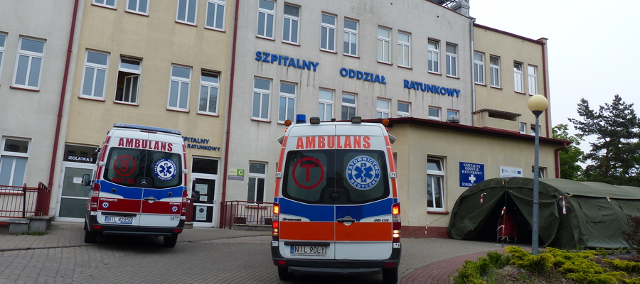 Szpital powiatowy w Iławie — wejście do SOR