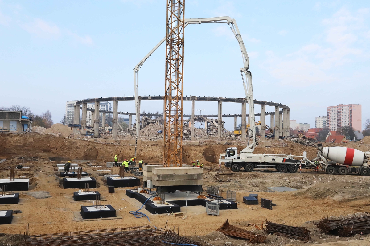 Państwowa Inspekcja Pracy w Olsztynie skontrolowała plac budowy hali Urania