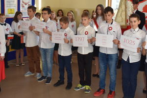 Święto Niepodległości w szkole w Marzęcicach 