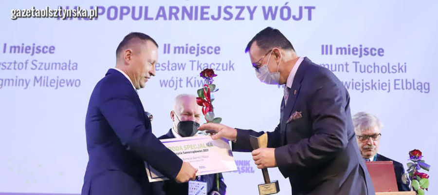 Krzysztof Szumała, wójt gminy Milejewo, został wybrany najpopularniejszym wójtem 2021