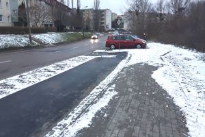 Zakończyła się budowa ścieżki rowerowej w Olsztynie. Zniknęły miejsca parkingowe, a nowych na razie nie będzie  