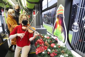 Świąteczny tramwaj w Olsztynie! [VIDEO, ZDJĘCIA]