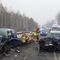 Wypadek pod Uniszkami, trzy osoby ranne, trzy auta zniszczone