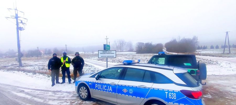 Nidziccy policjanci w rejonie granicy z Białorusią
