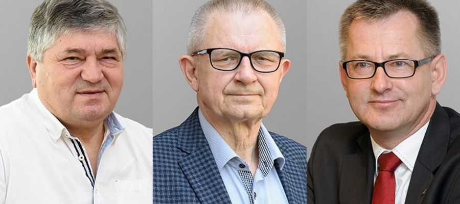 prof. Andrzej Koncicki, prof. Wojciech Szweda i prof. Jerzy Jaroszewski
