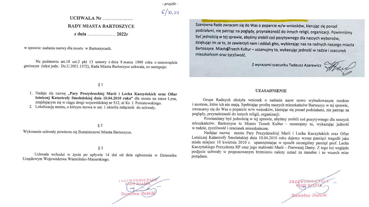 Projekt Uchwały 6/XLVII został przygotowany przez Przenoszącego Rady Miasta Stanisława Dubickiego
