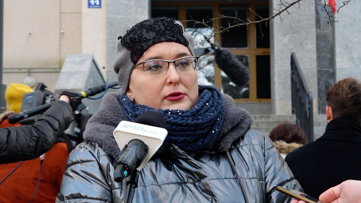 Marzena O., przed rozprawą w Sądzie Rejonowym w Olsztynie