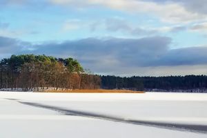 Prenumerata za zdjęcie: Zimowe jezioro Nidzkie