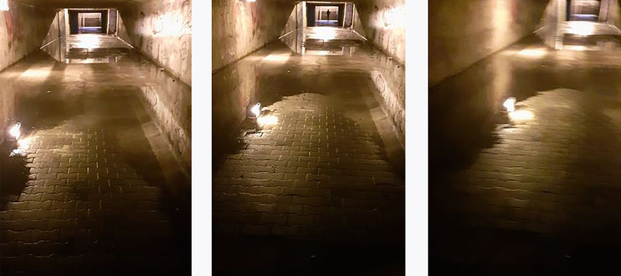 Tak wygląda tunel przy byłym dworcu kolejowym