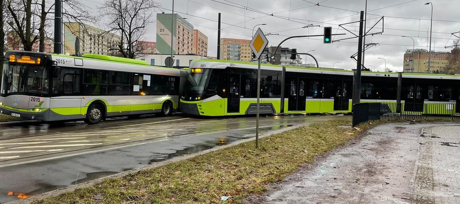 Awarii uległa elektronika tramwaju