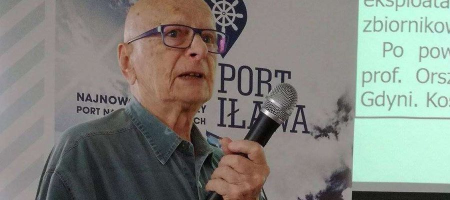 Prof. Lech Kobyliński w 2017 r. w Porcie Iława