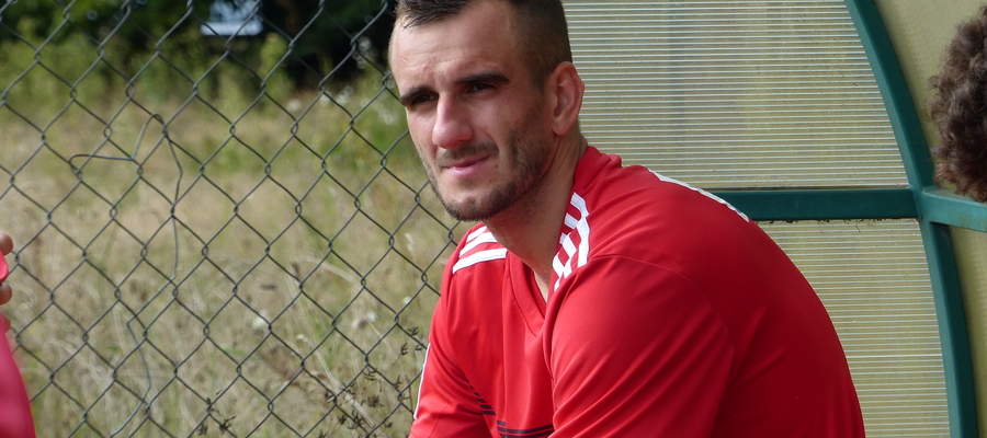 Szymon Masiak, tu jeszcze w koszulce GKS Wikielec, zdobył w sobotnim sparingu gola na 1:0 dla Mławianki