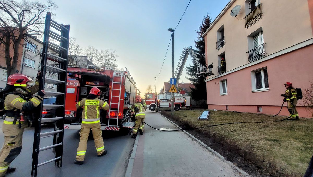 Akcja strażaków przy ul. Chopina