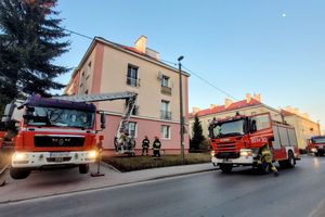 Akcja strażaków na ul. Chopina w Olsztynie [ZDJĘCIA]