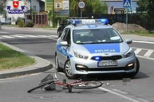 Rowerzysta potrącony na przejściu dla pieszych