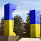 Nowy pomysł na szubienice w Olsztynie. Mogą stać się żółto-niebieskie