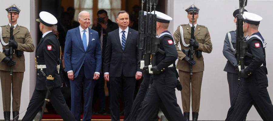 spotkanie prezydentów USA i Polski  w Warszawie