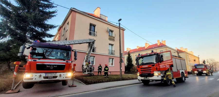 Akcja strażaków przy ul. Chopina